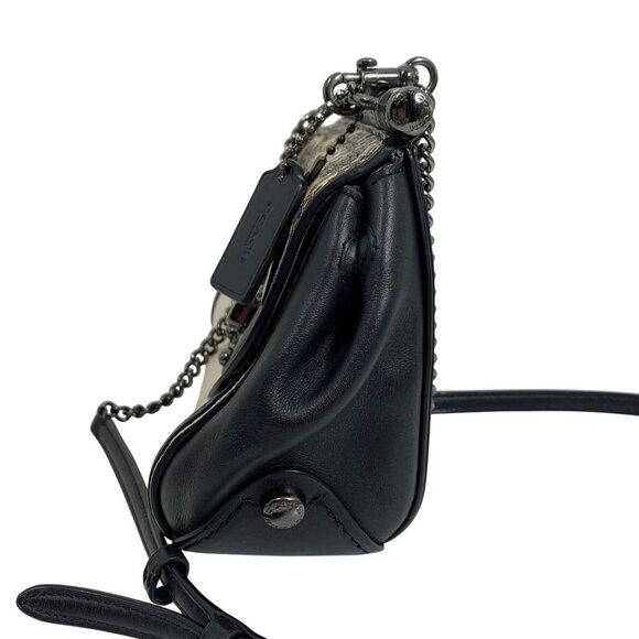 Coach Drifter Carryall Colorblock Exotic Embossed Leather Crossbody Bag 59498 - Picture 2 of 9